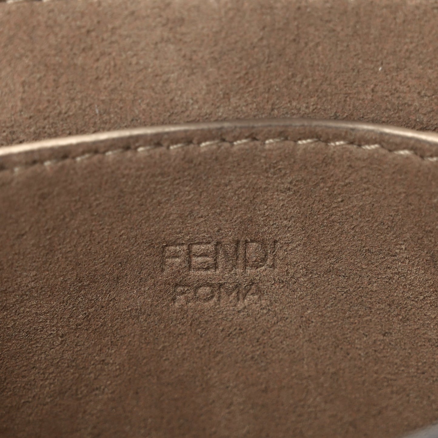 Fendi Vitello Brenta Cher Small Fendi C'mon White