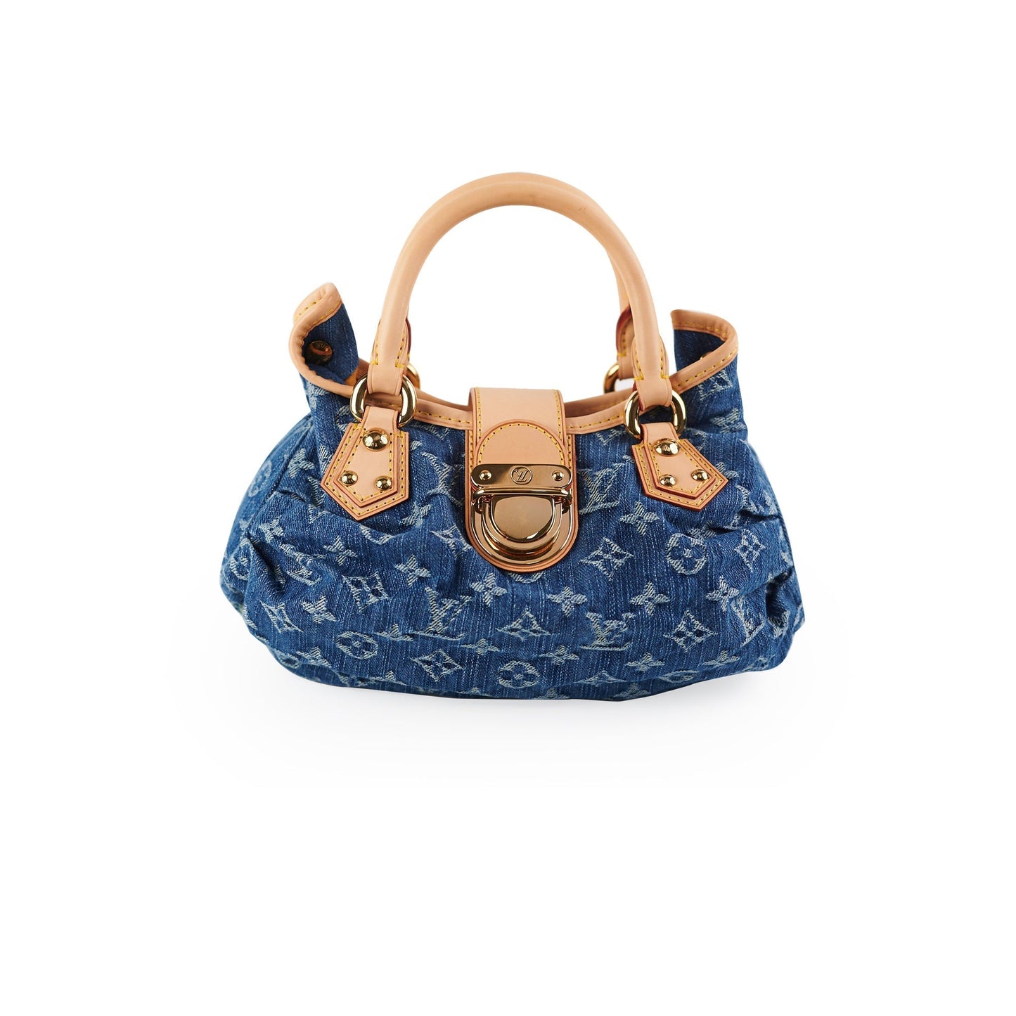 Louis Vuitton Pleaty Denim Handbag