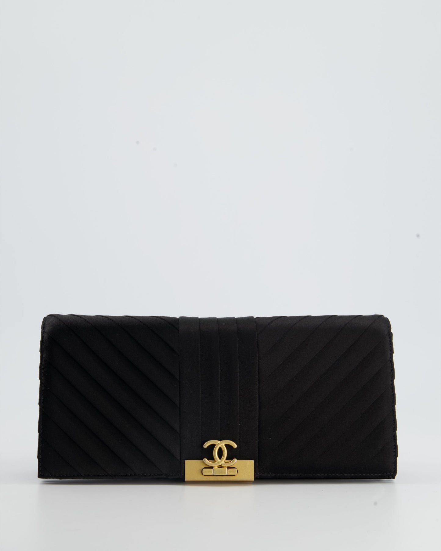 Chanel Black Gold Luxury Clutch