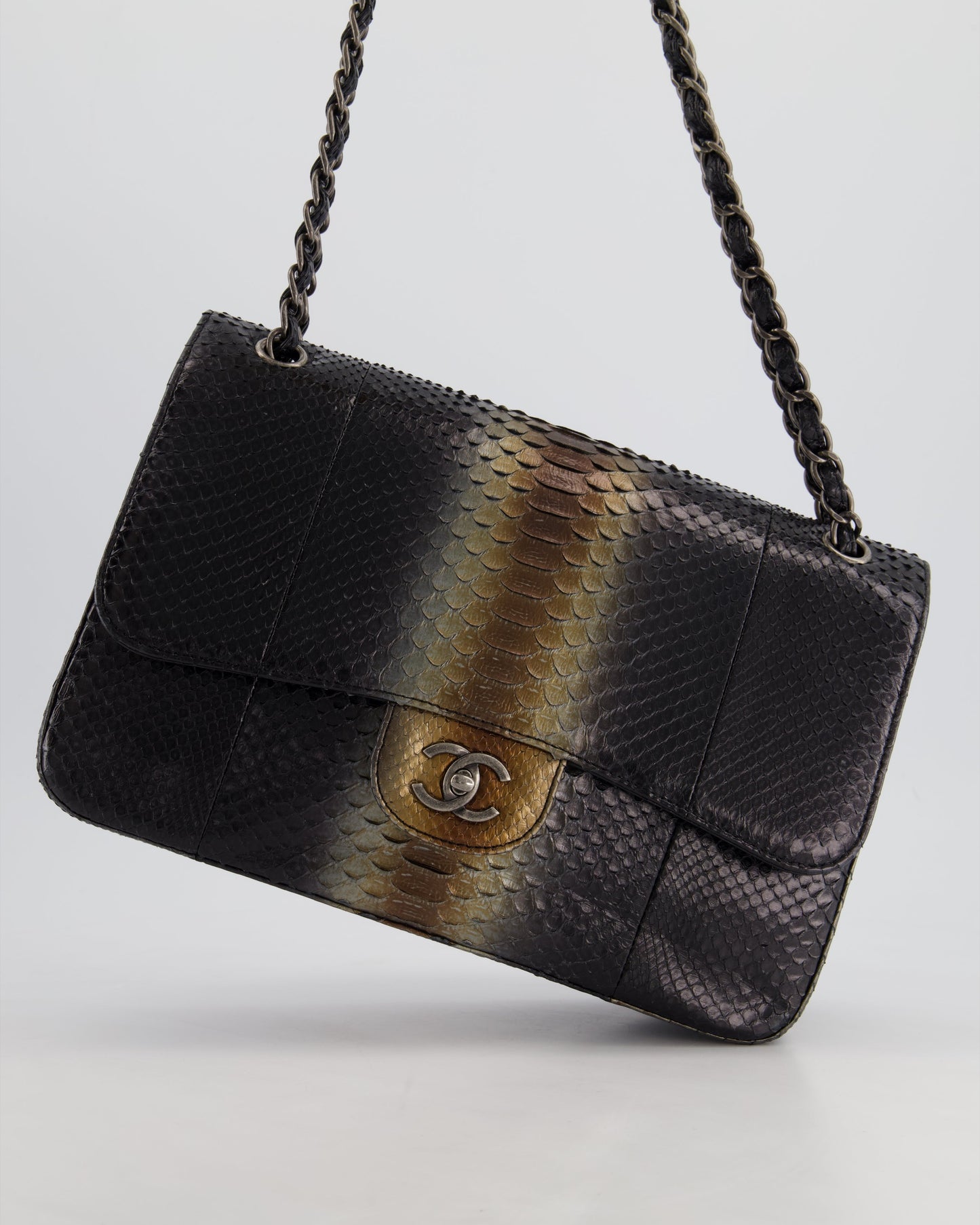 Chanel Flap Classic Leather Black Brown Shoulder Bag Style