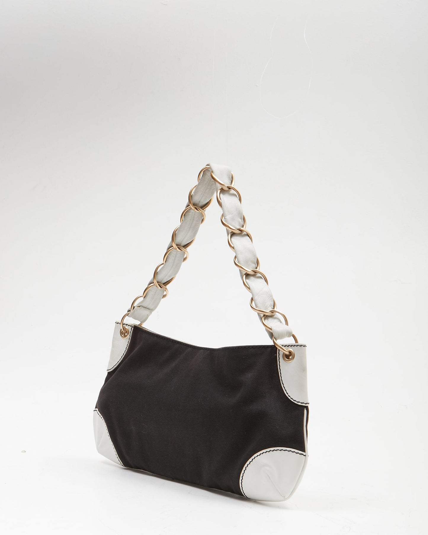 Chanel Black CC Stitch Shoulder Bag