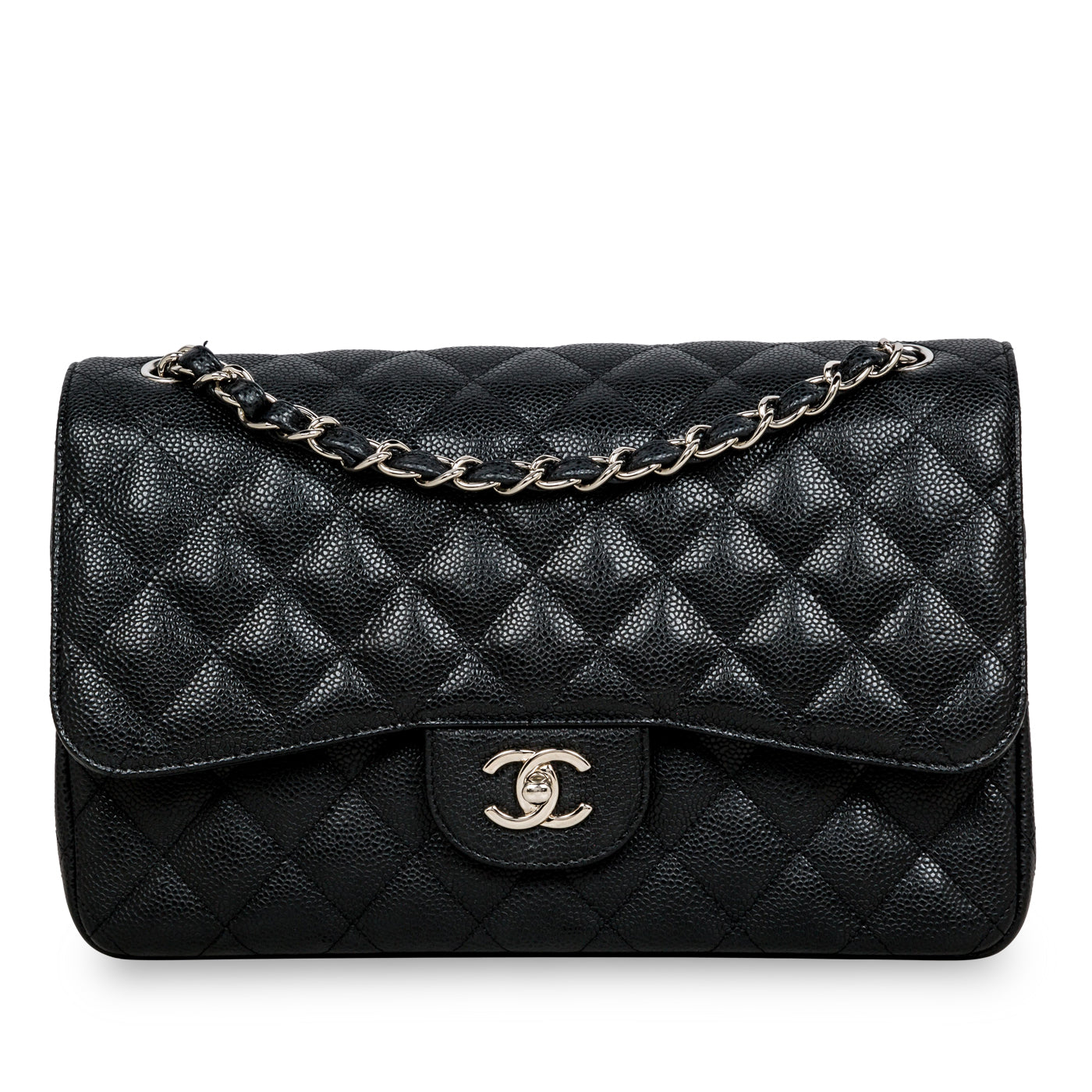 Chanel Classic Flap Caviar Black Shoulder Bag Style 31