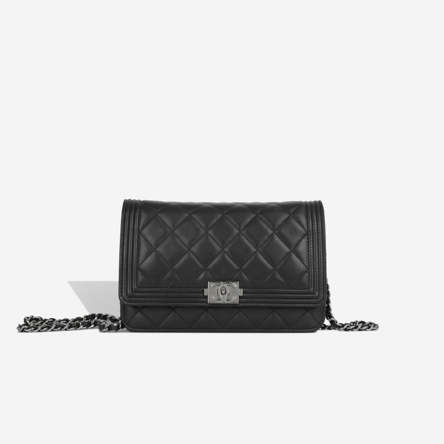 Chanel Boy Bag Lambskin Black Crossbody Style 5