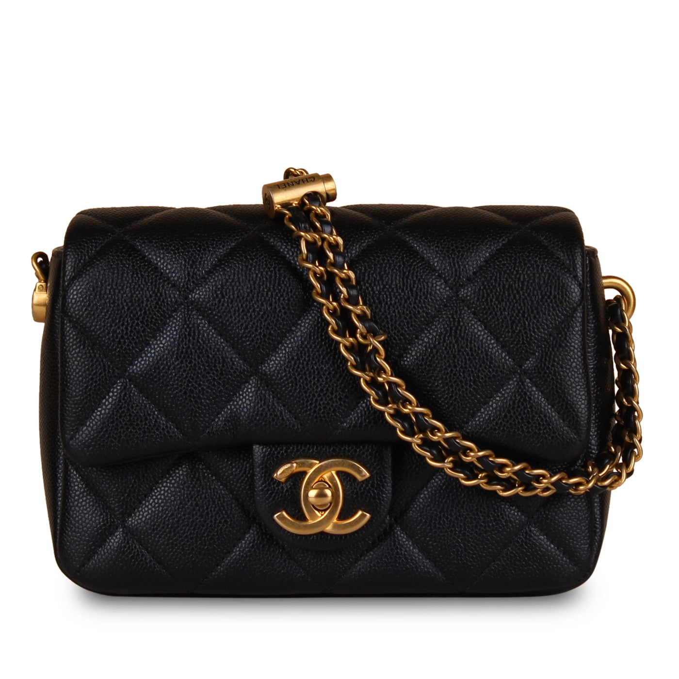 Chanel Classic Flap Caviar Black Shoulder Bag Style 3