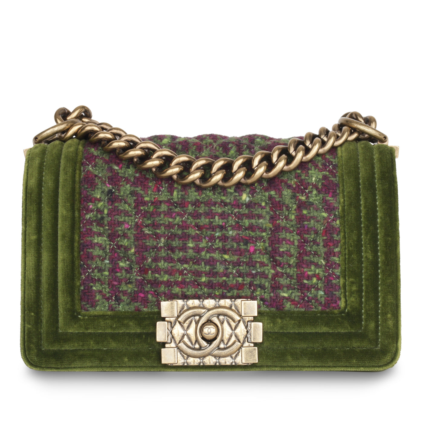 Chanel Boy Bag Tweed Black Shoulder Bag