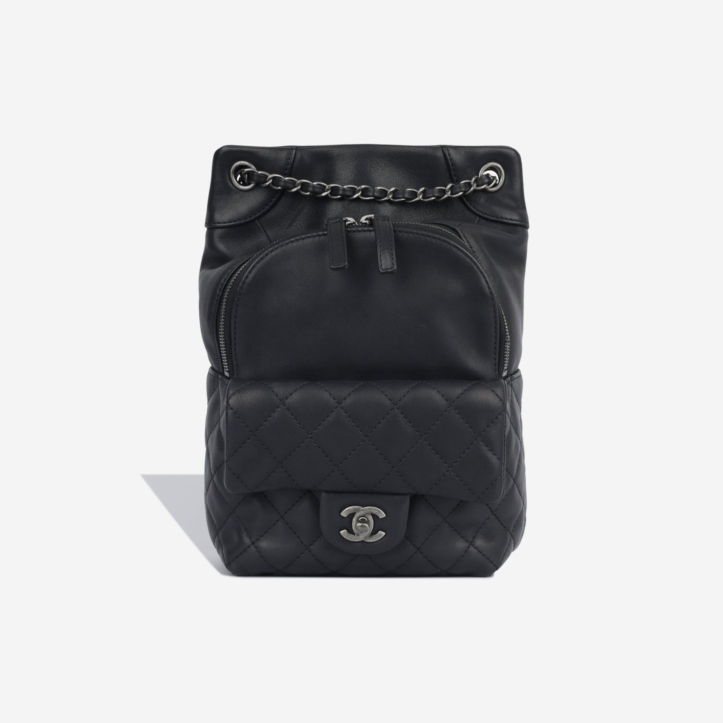 Chanel Lambskin Black Backpack Lambskin