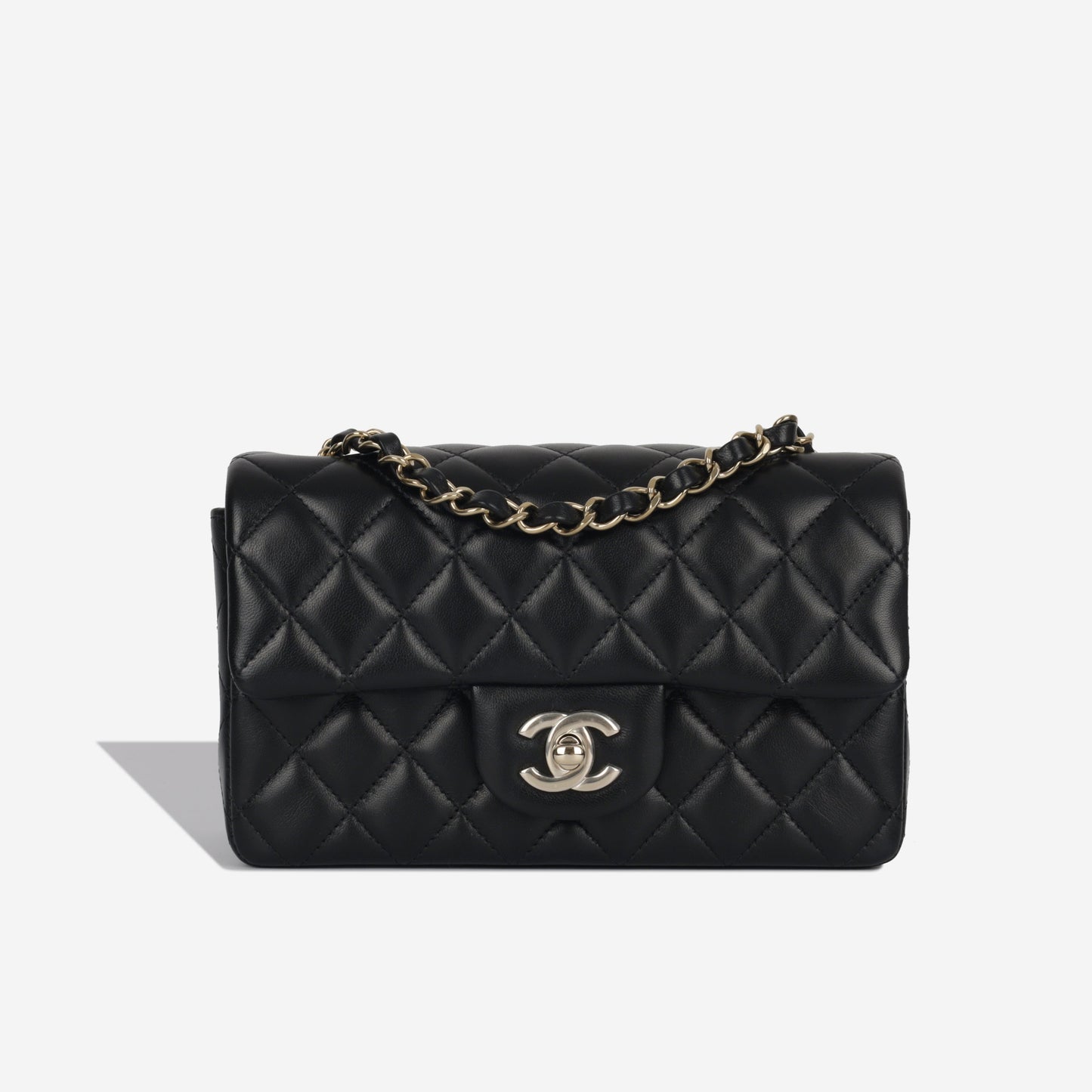 Chanel Classic Flap Lambskin Black Shoulder Bag Style 138