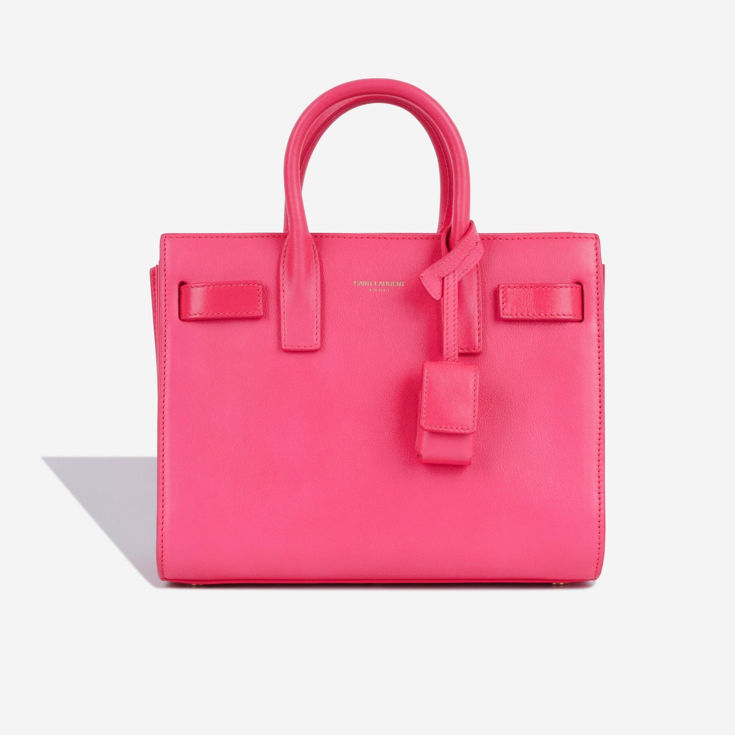 Saint Laurent Sac De Jour Calfskin Red Handbag