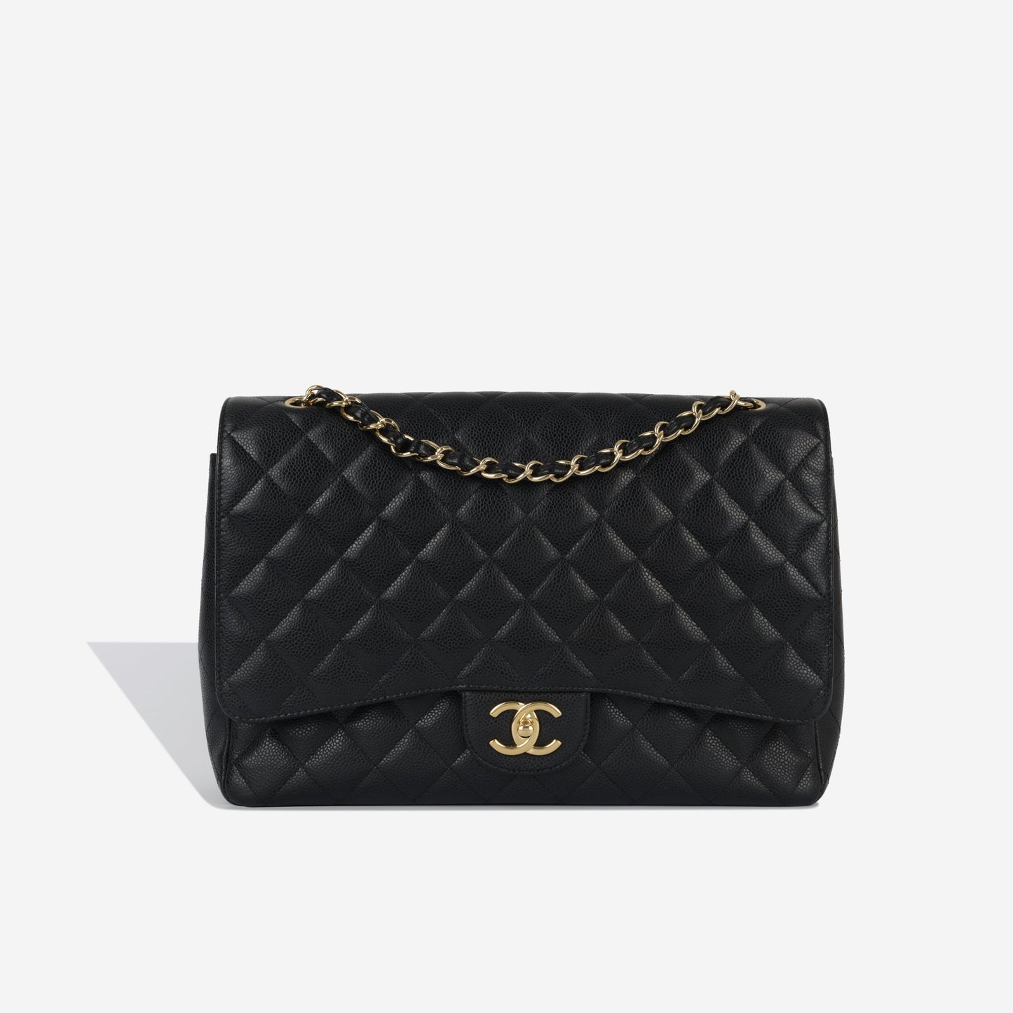 Chanel Classic Flap Caviar Black Shoulder Bag Style 142
