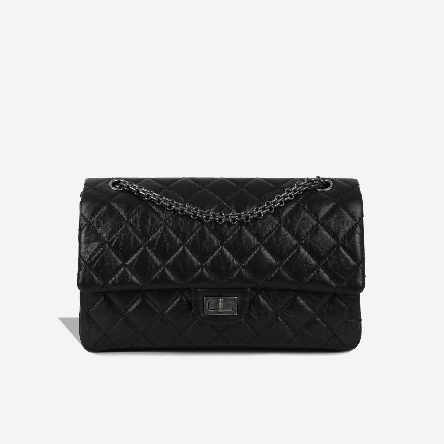 Chanel Classic Flap Calfskin Black Shoulder Bag Calfskin
