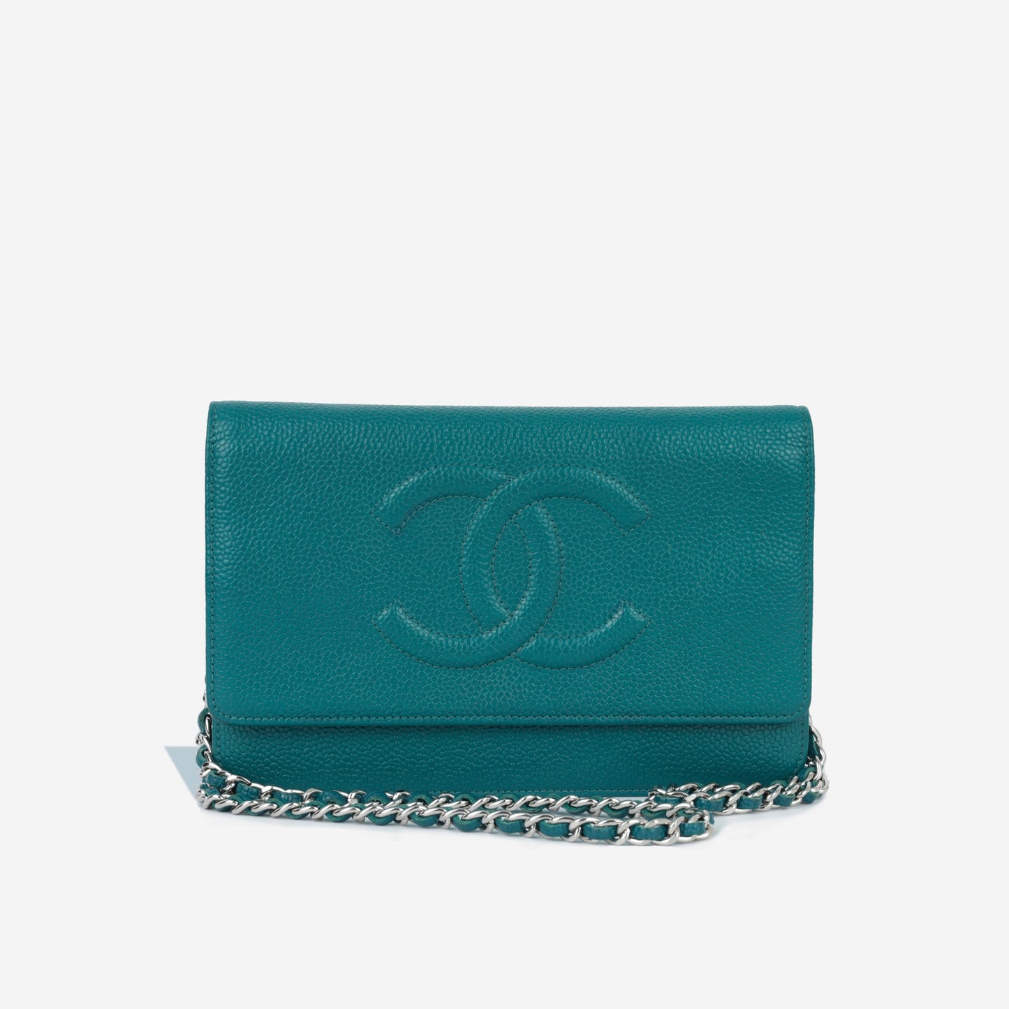 Chanel Wallet On Chain Caviar Silver Crossbody Style 2