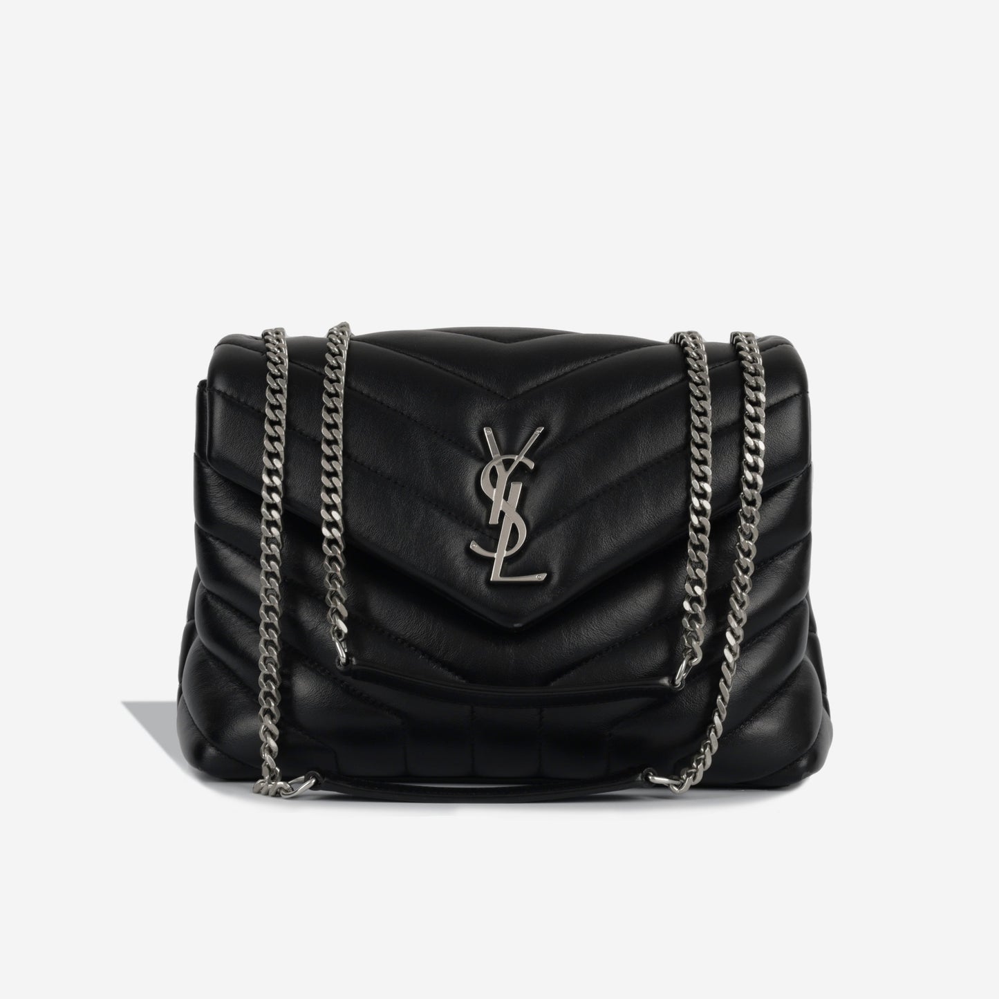 Saint Laurent Loulou Calfskin Black Shoulder Bag Style 6