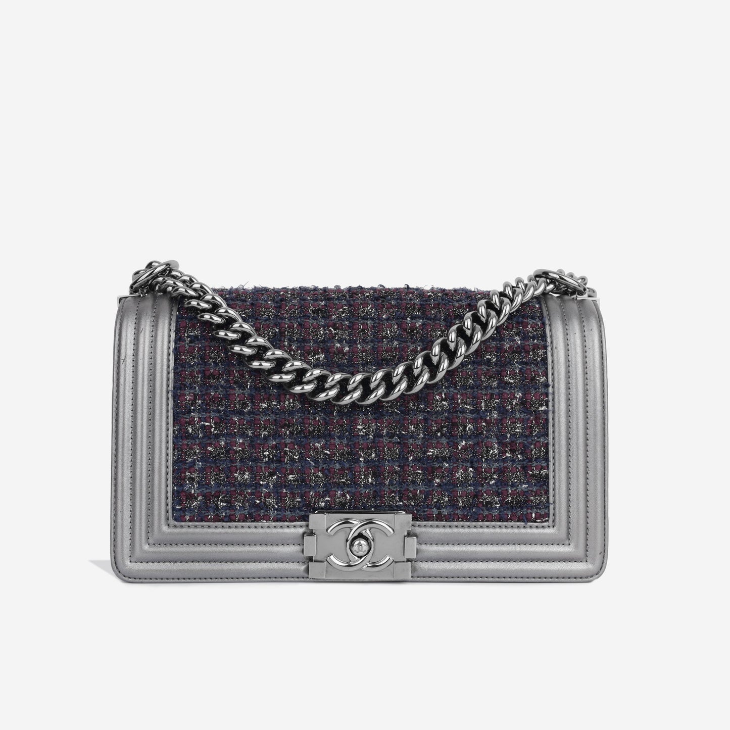 Chanel Boy Bag Lambskin Black Shoulder Bag Style 30