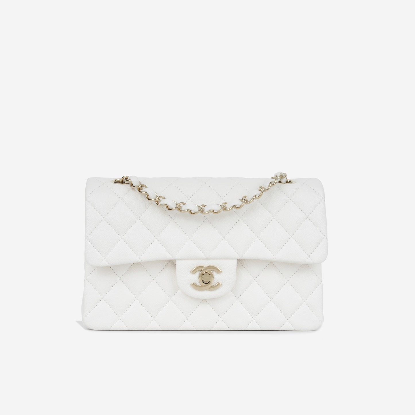 Chanel Classic Flap Lambskin Gold Shoulder Bag Style 138