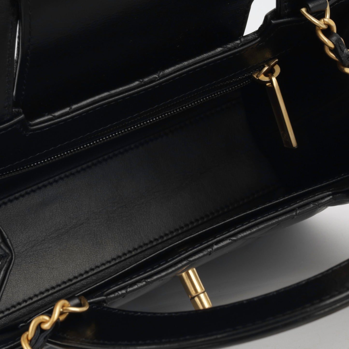Chanel Kelly Lambskin Black Shoulder Bag Style 6