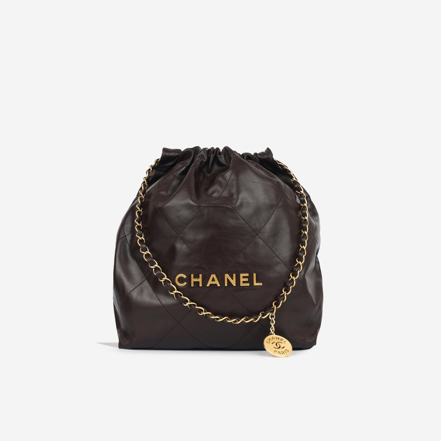 Chanel Luxury Calfskin Gold Tote Bag Style 3