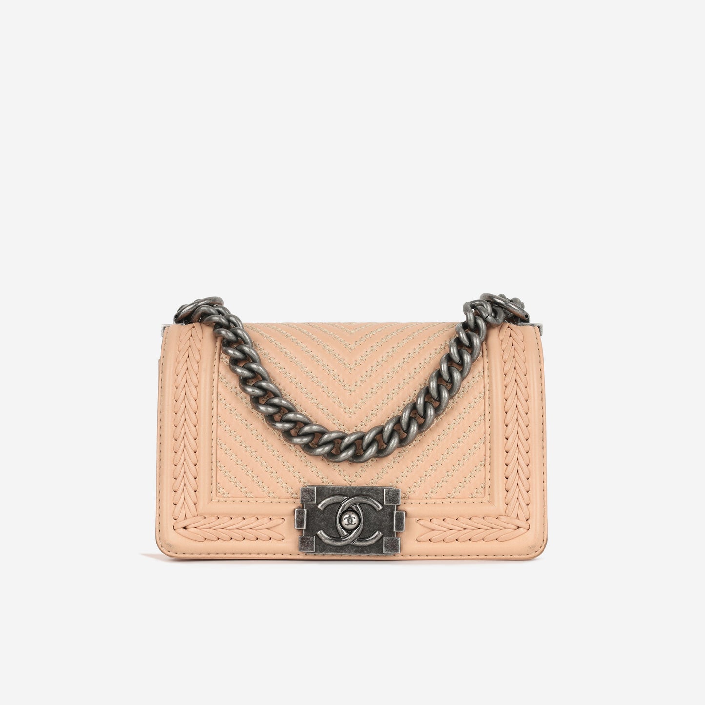 Chanel Boy Bag Lambskin Black Shoulder Bag Style 57