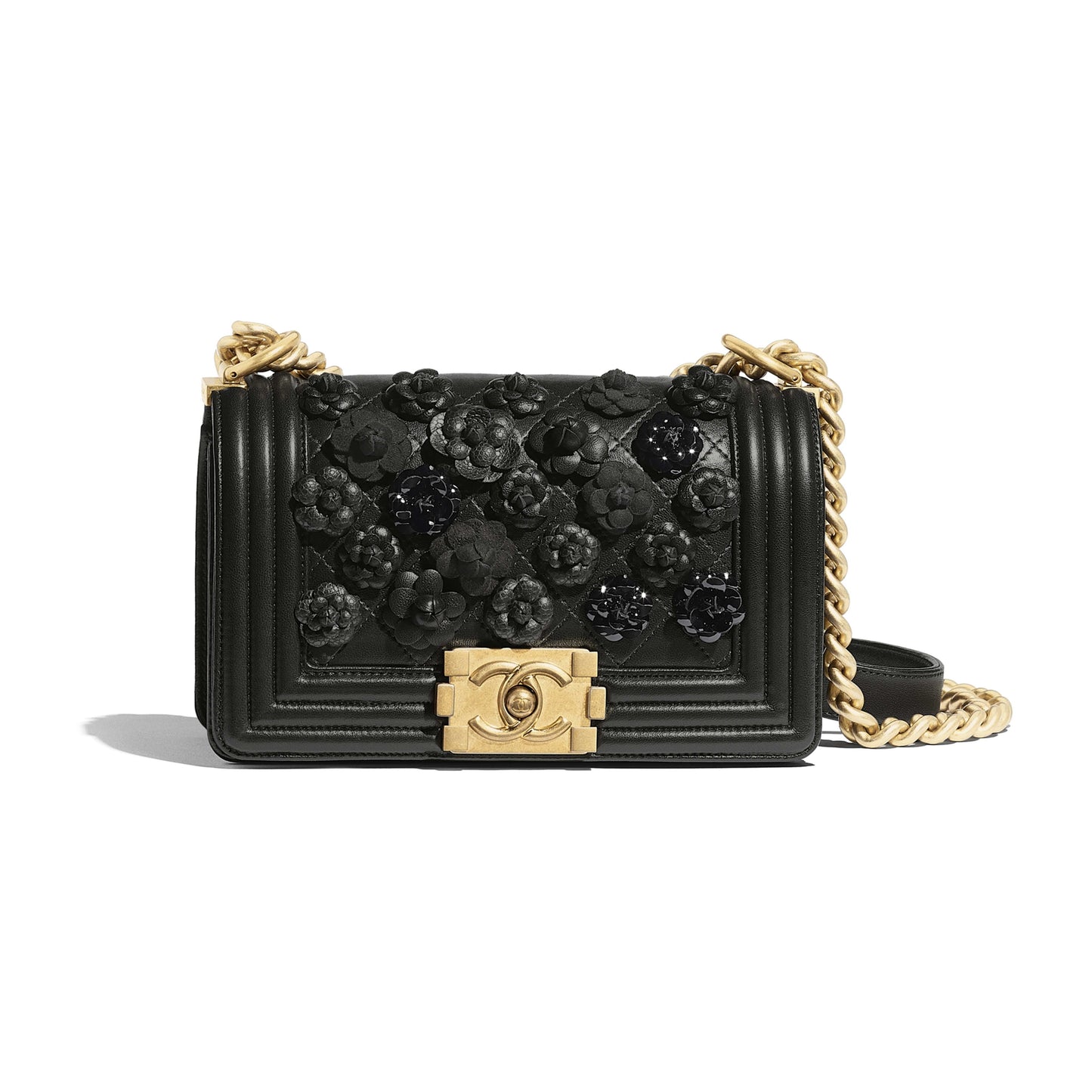 Chanel Boy Medium Lambskin Black Handbag