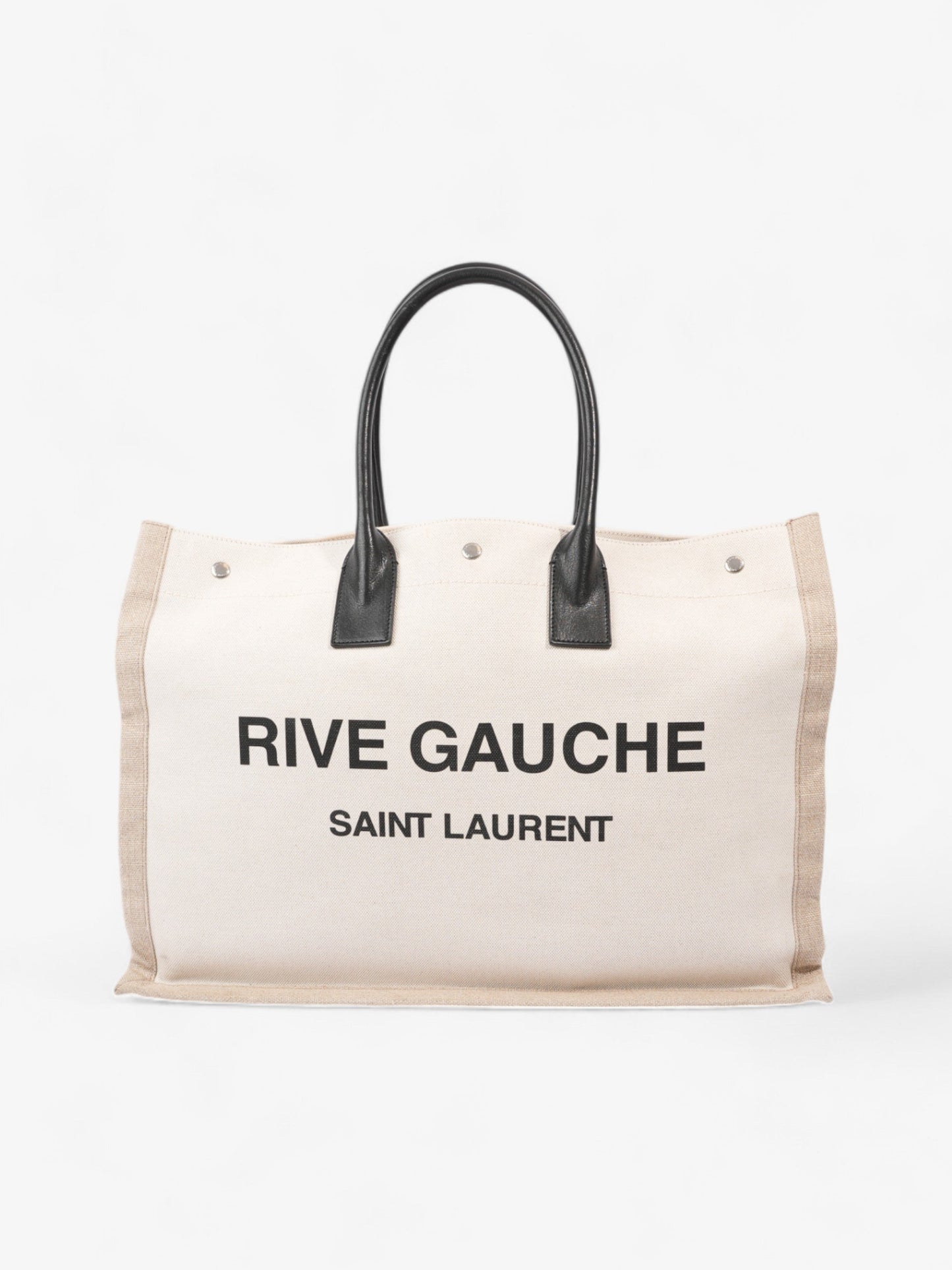 Saint Laurent Canvas Black Tote Bag Style 3