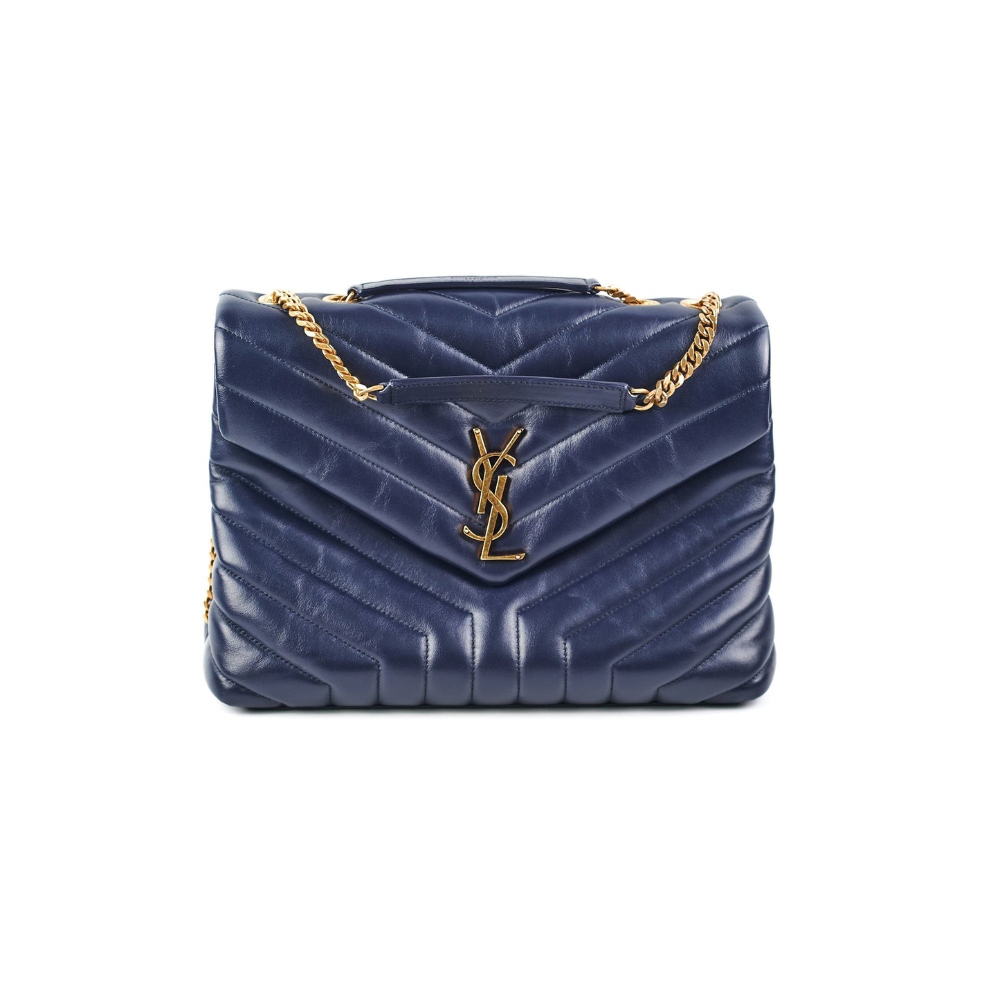 Saint Laurent Medium Loulou Bag Navy