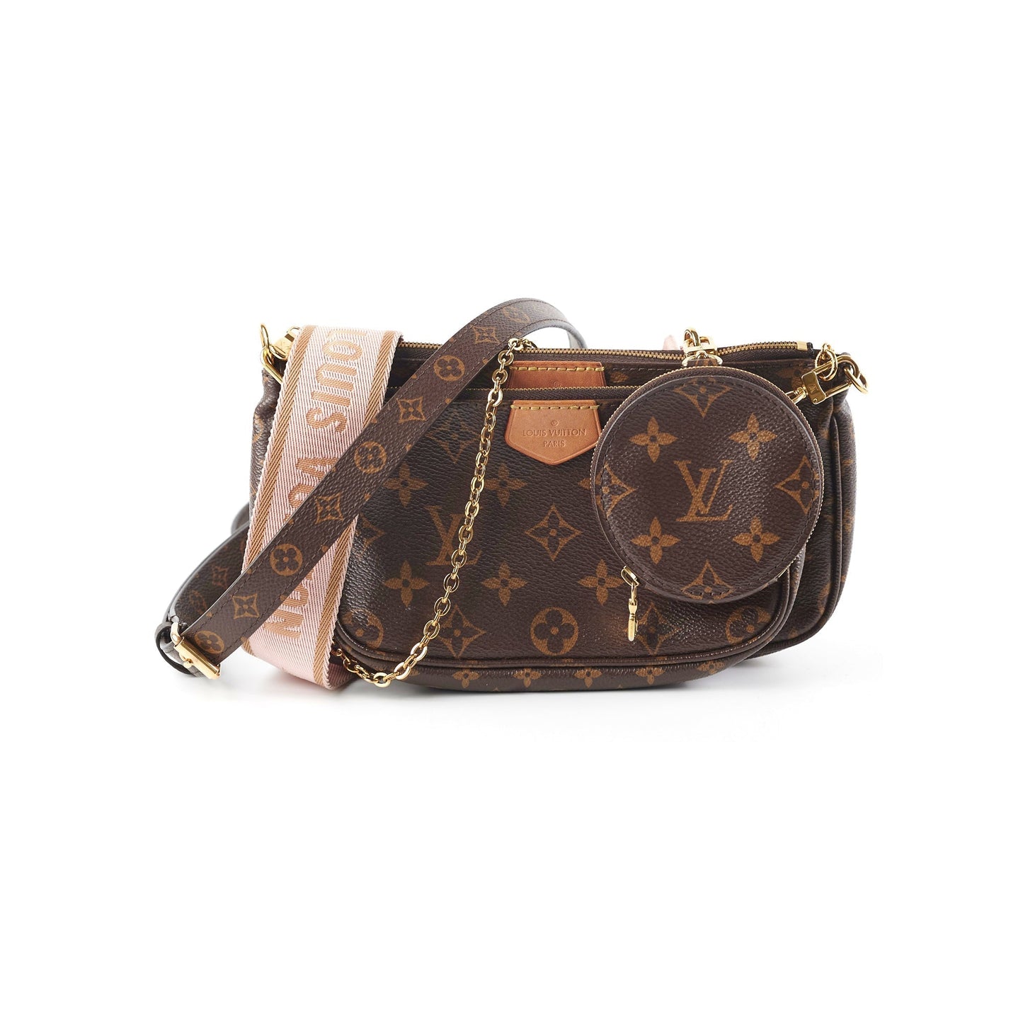 Louis Vuitton Multi Pochette Pink with Additional Strap