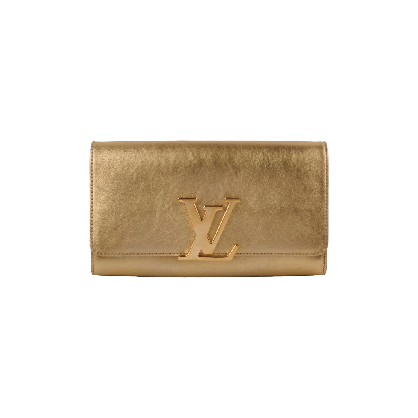 Louis Vuitton Louise Pochette Gold Clutch