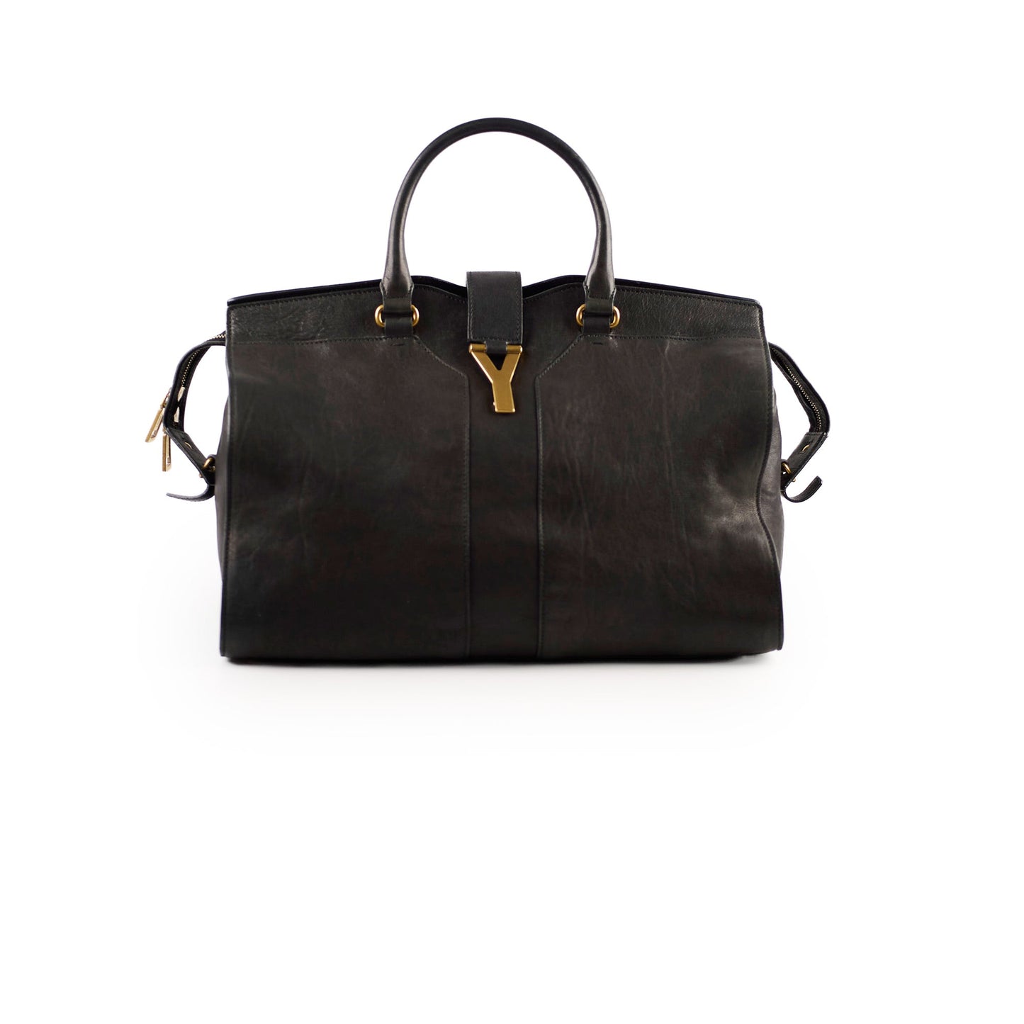 Saint Laurent Luxury Leather Black Tote Bag Black