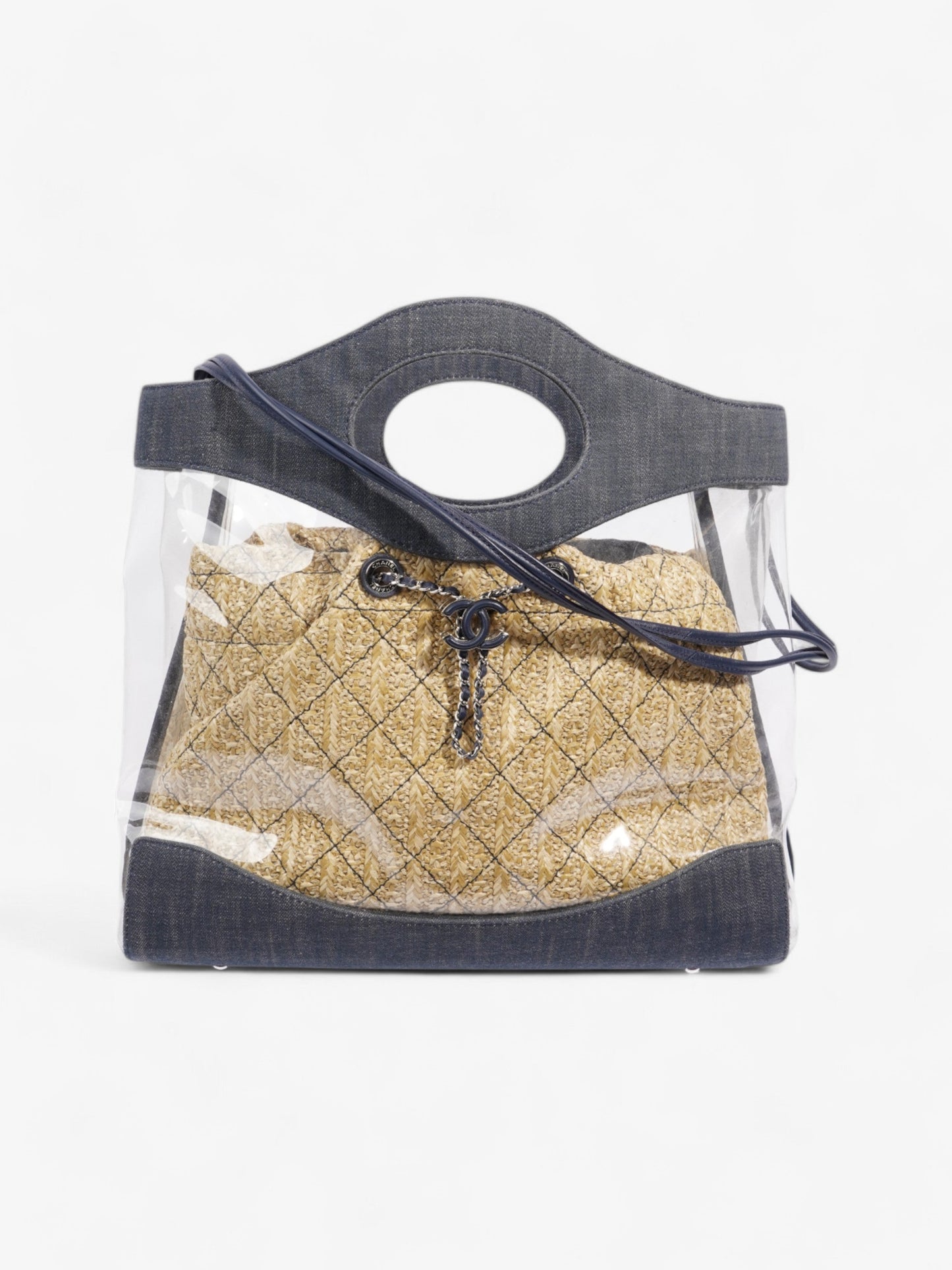 Chanel Luxury Leather Silver Handbag Style 3