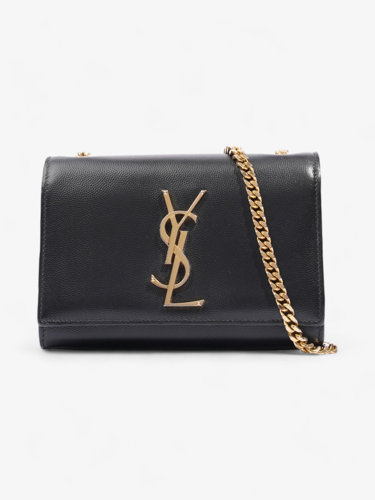Saint Laurent Kate Leather Black Shoulder Bag Style 19