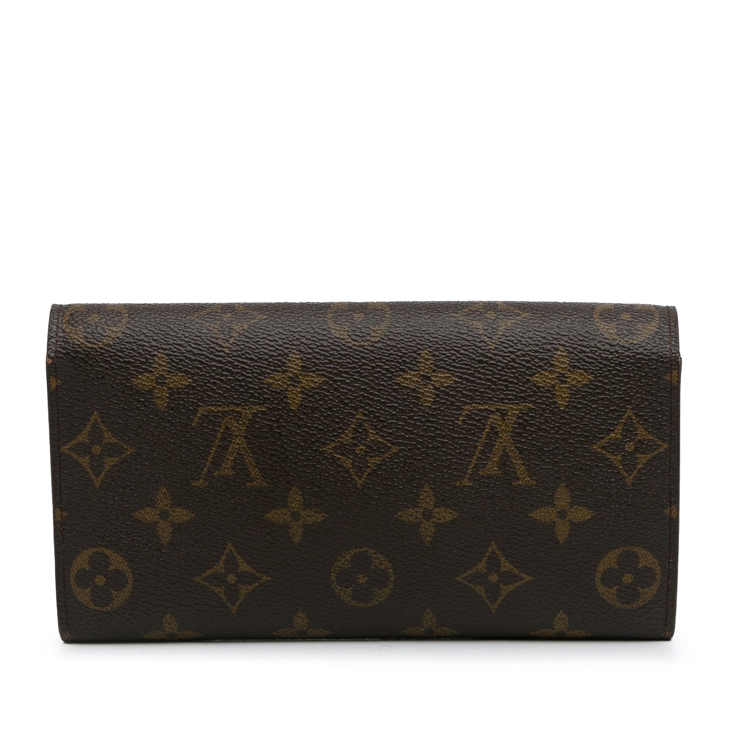 Brown Louis Vuitton Monogram Sarah Long Wallet