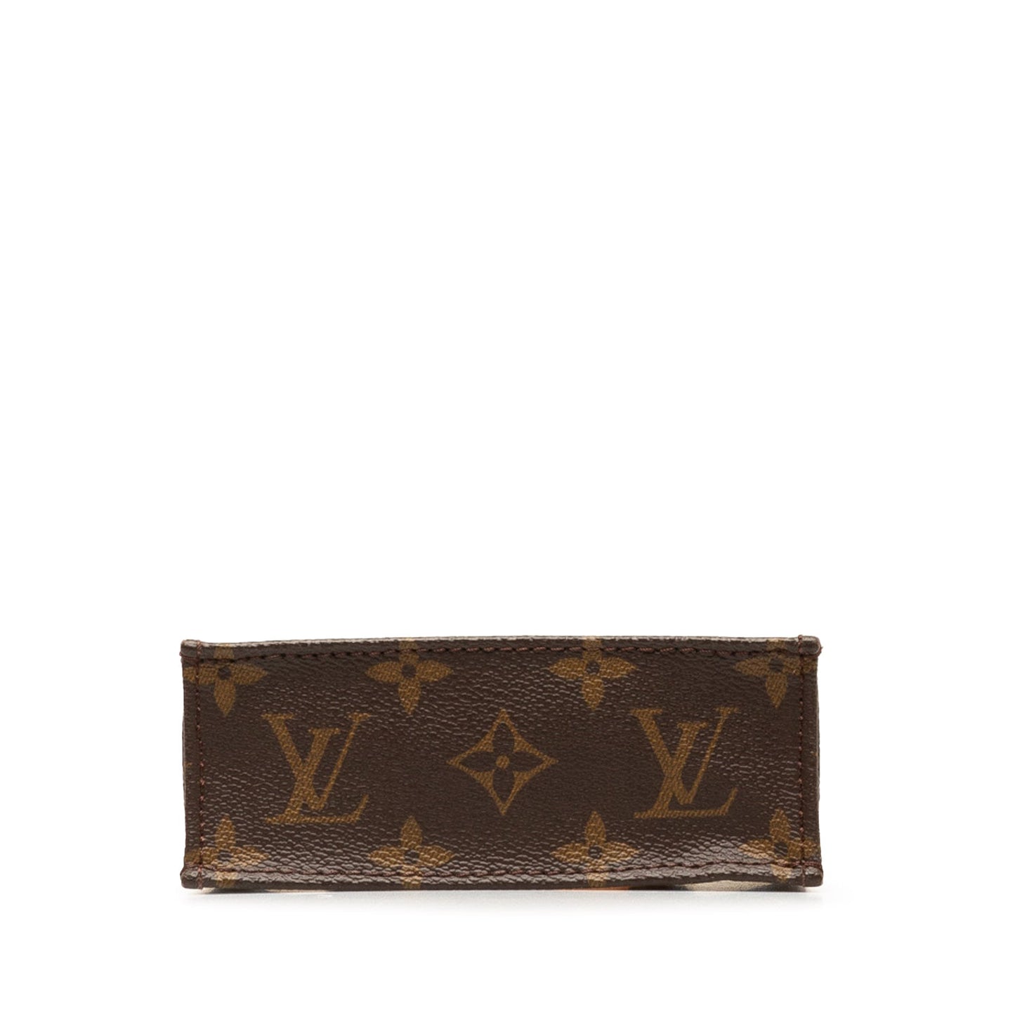 Brown Louis Vuitton Monogram Petit Sac Plat Satchel