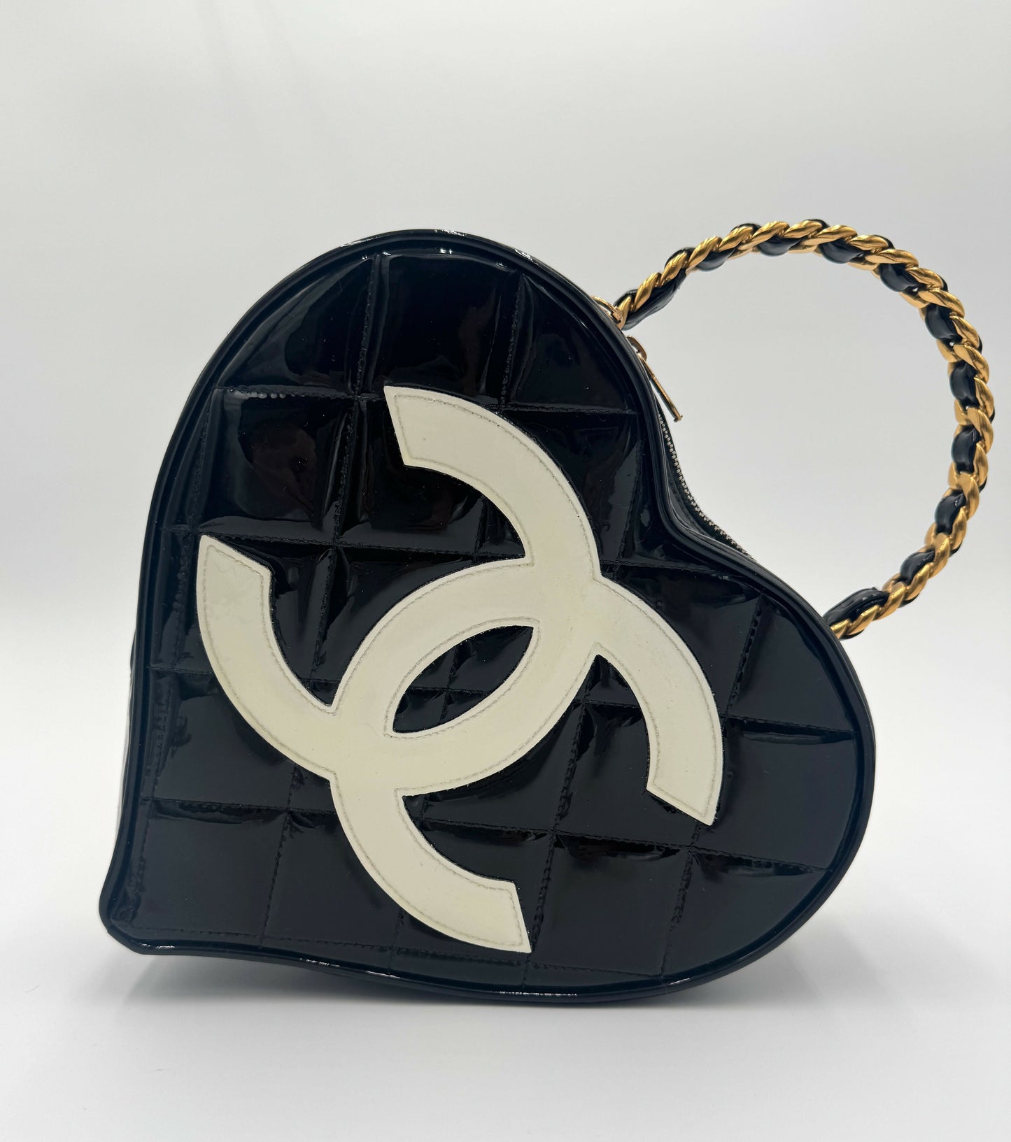 Chanel 1995 Barbie Black Heart Vanity Bag