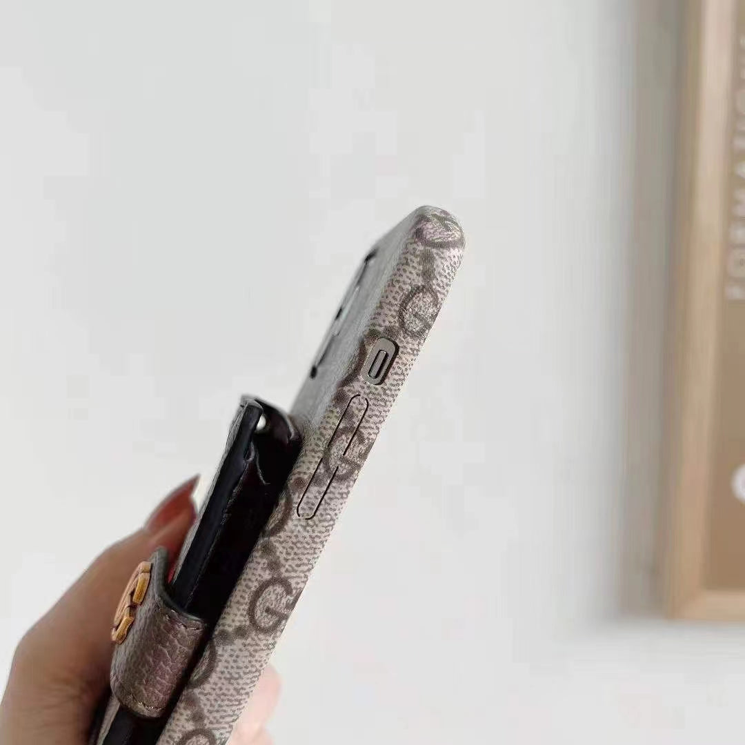 Luxury Leather card phone case for iphone