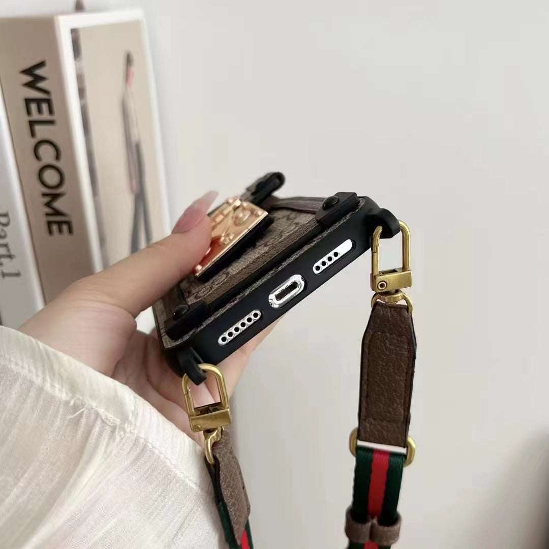 Luxury Leather card phone case for iphone