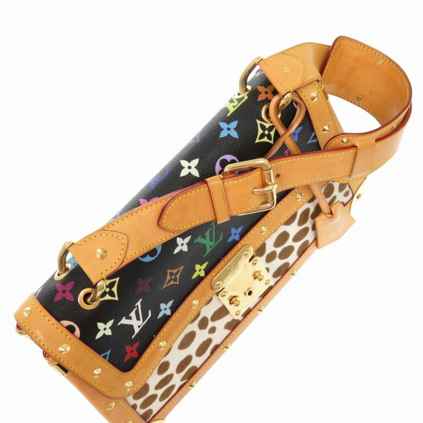 Louis Vuitton Noir Monogram colore Leather Shoulder Bag