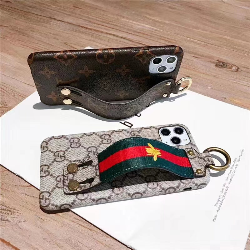 Luxury wrist strap phone case for iphone