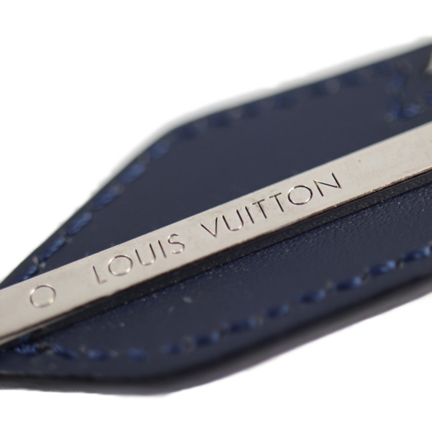 Louis Vuitton Leather Metal Keyring