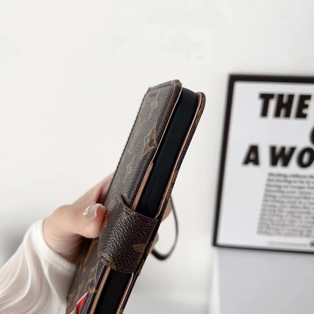Luxury Leather card phone case for iphone