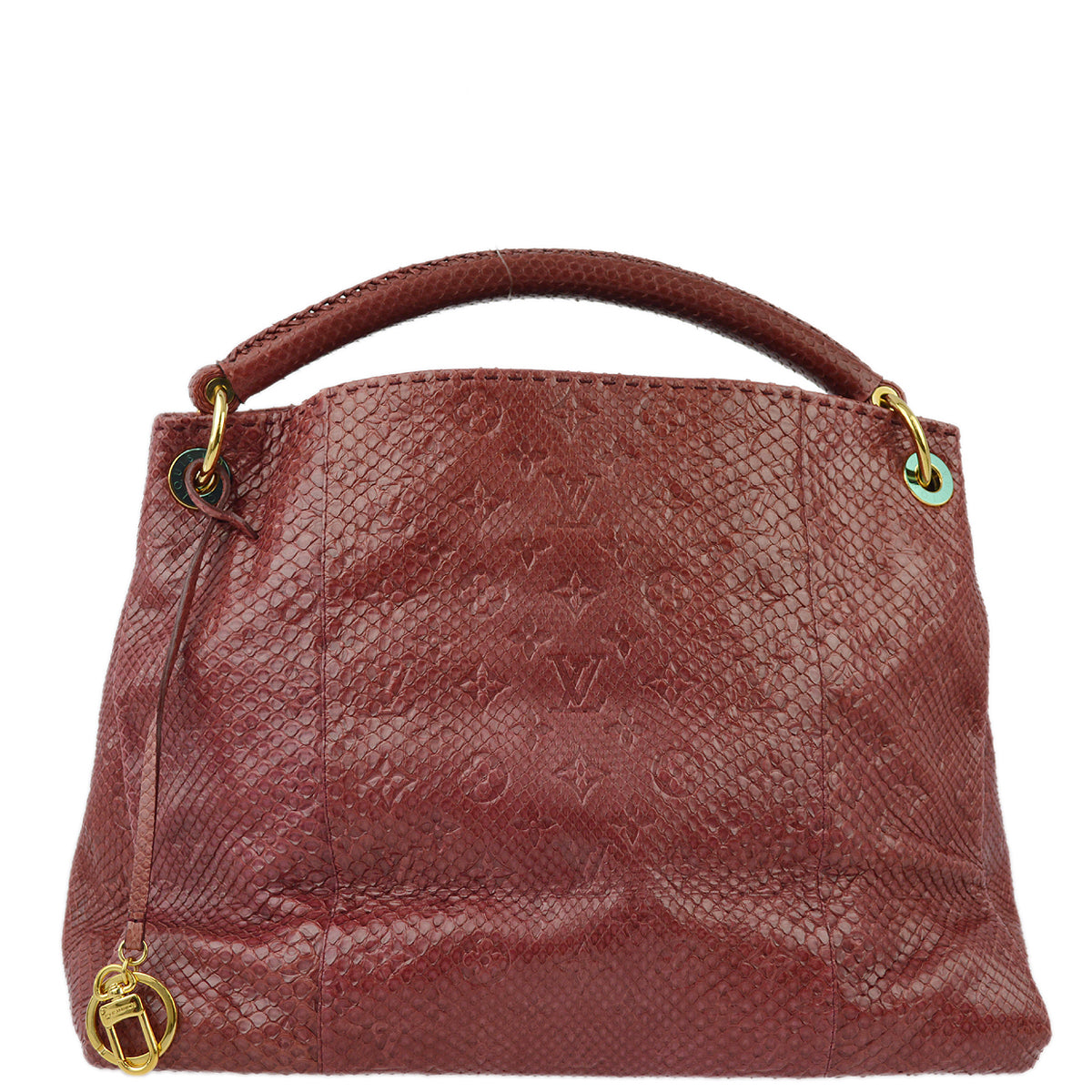 Louis Vuitton * Red Monogram Exotic Artsy MM Handbag M93451
