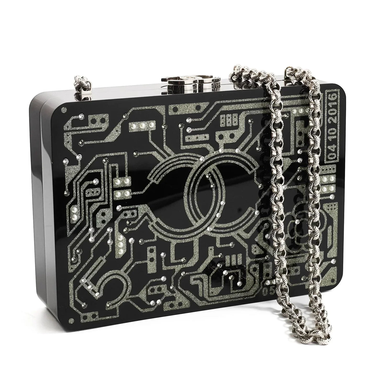 Chanel Timeless Silver Handbag