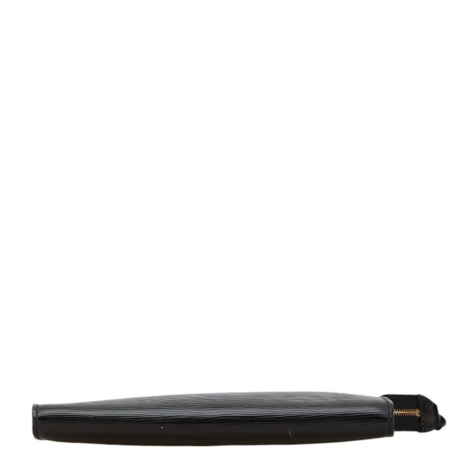 Louis Vuitton Noir Cuir Ombre Leather Handbag Pochette Pouch