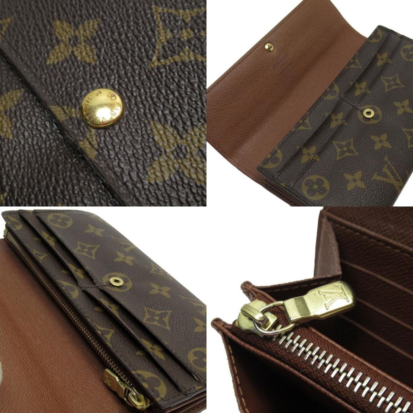 Louis Vuitton Monogram Long Wallet (Bi-Fold)
