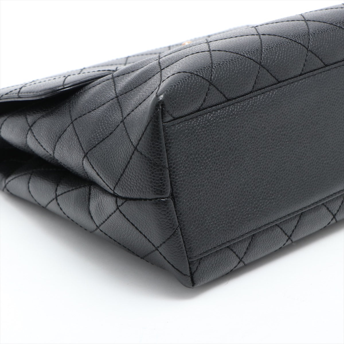 Chanel Kelly Caviar Black Handbag Style