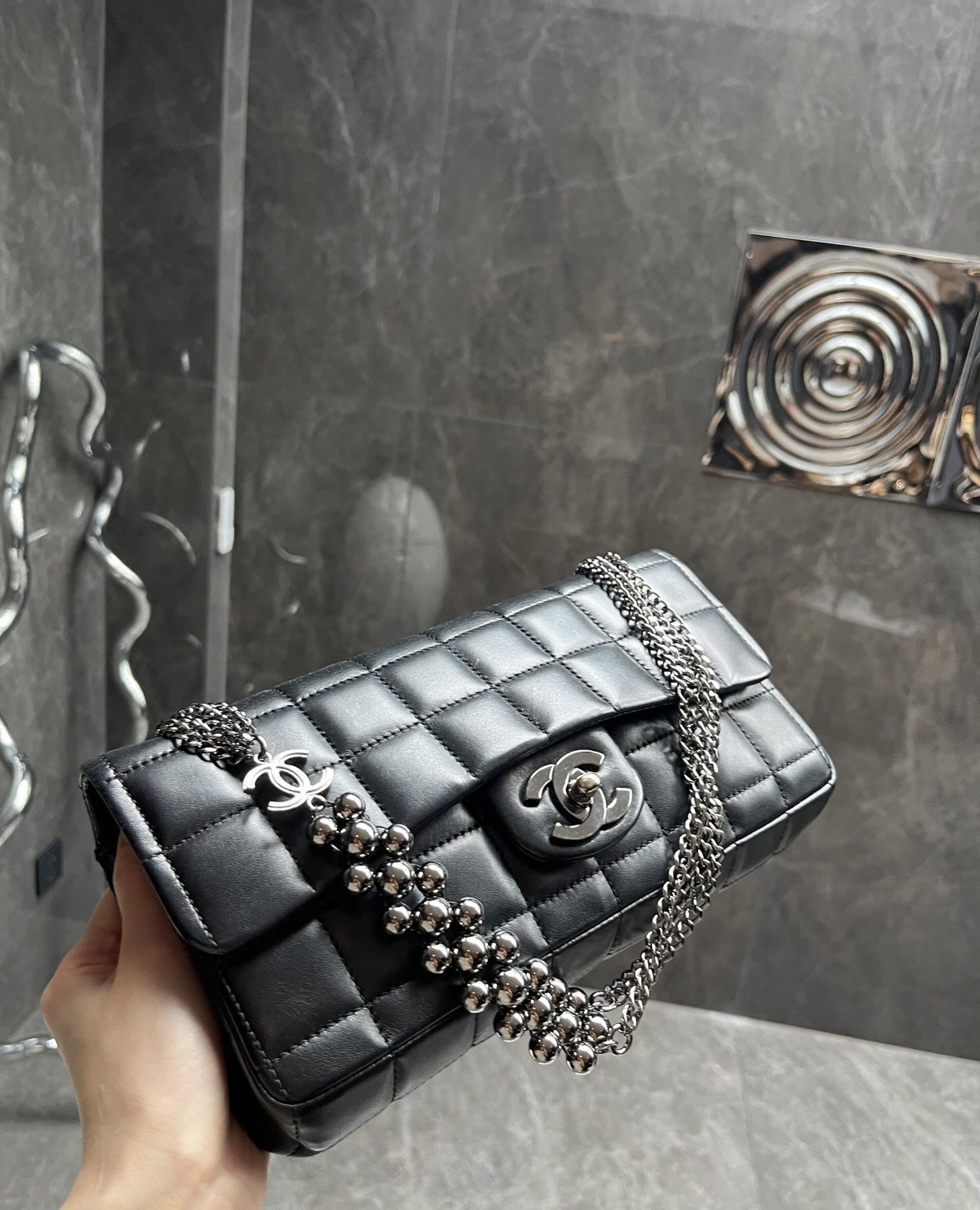 Chanel Luxury Leather Black Handbag Style 14