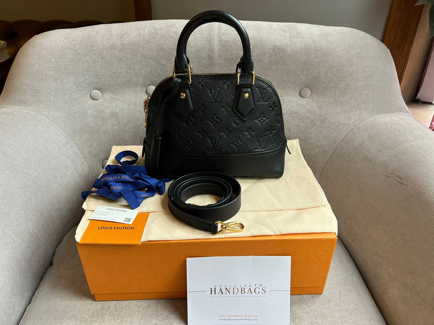Louis Vuitton Alma Neo BB Black Empreinte (RRP £1,740)