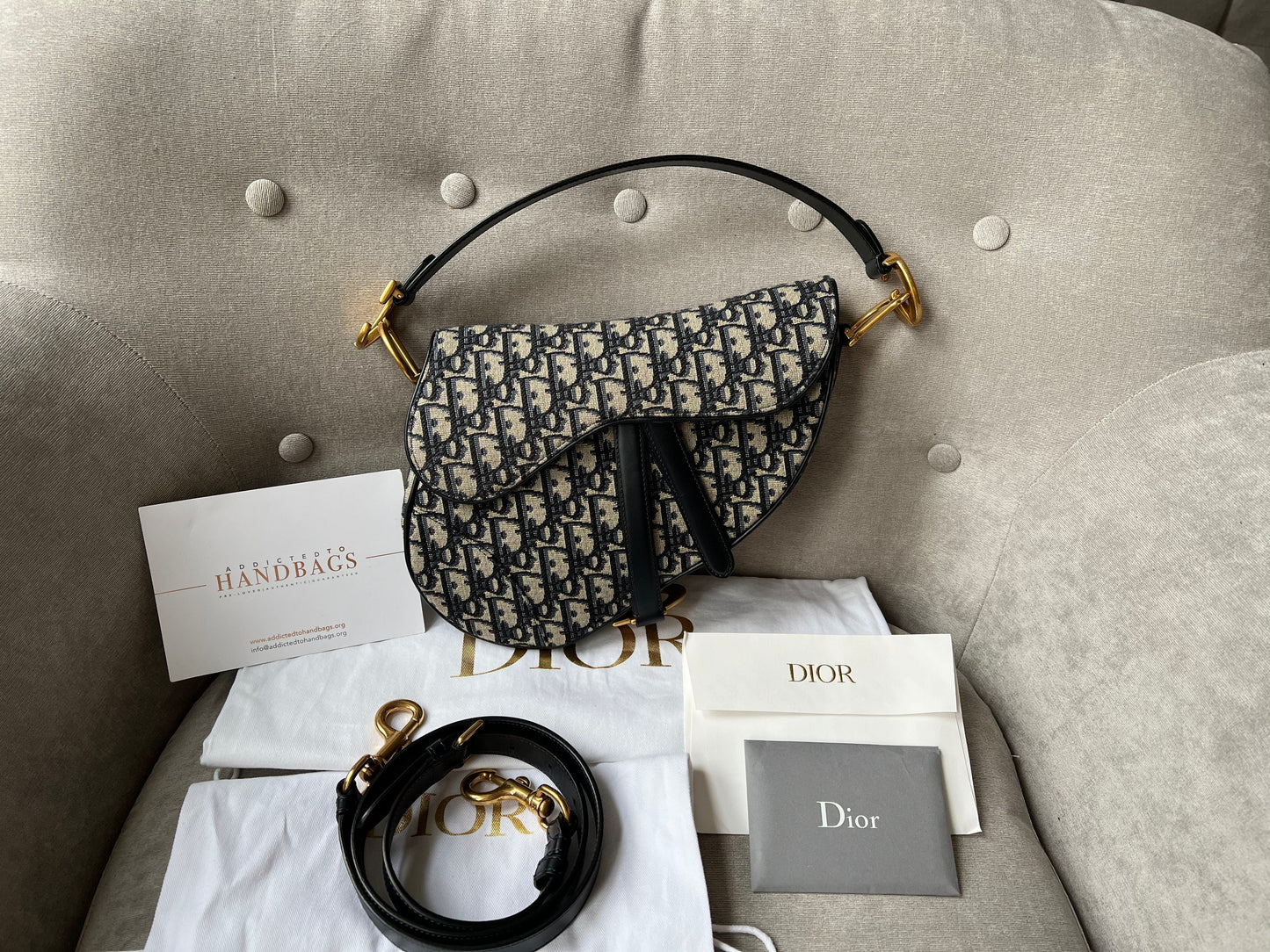 Dior Leather Tote Bag