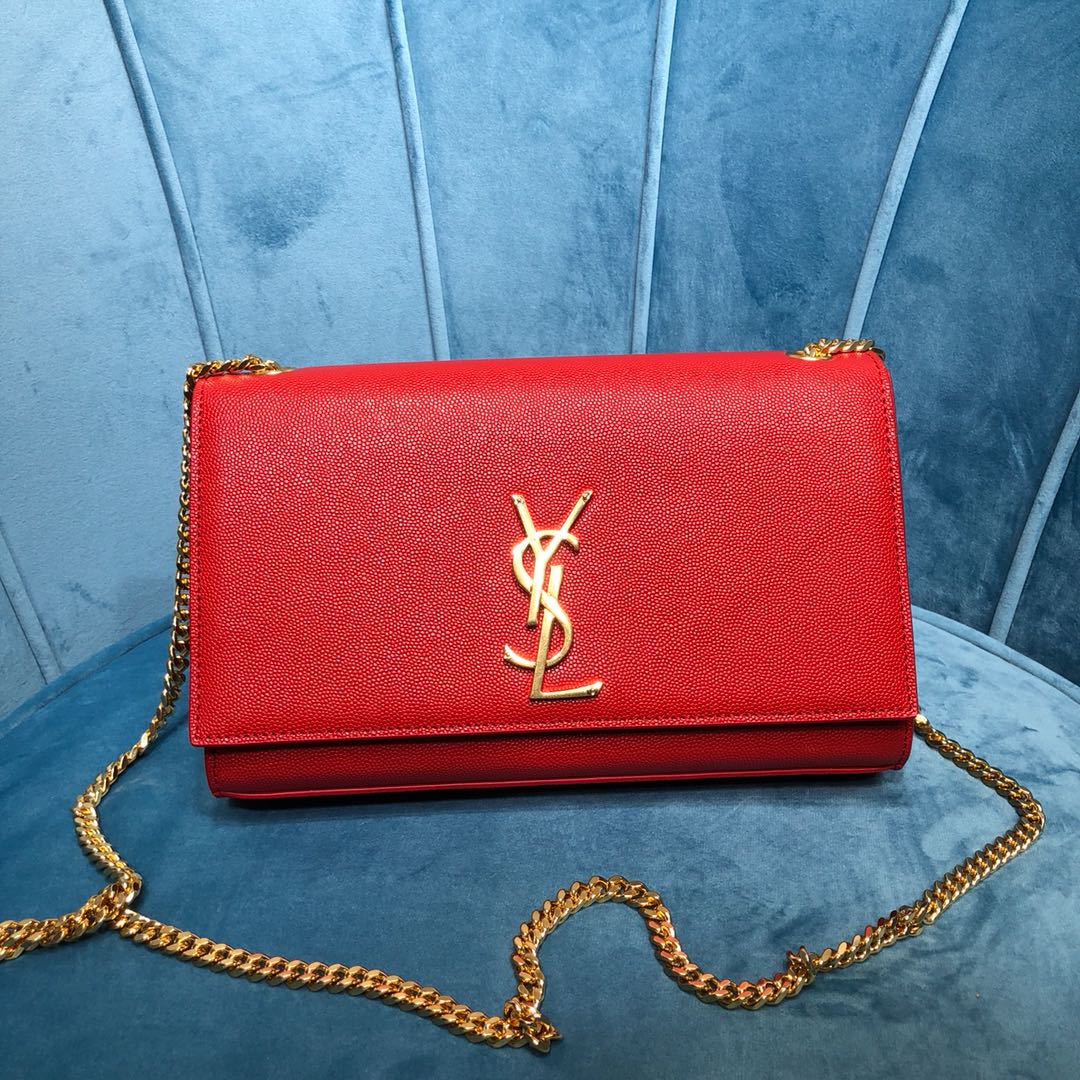 Y s l monogram red 24.0 14.5 5.5 CM1