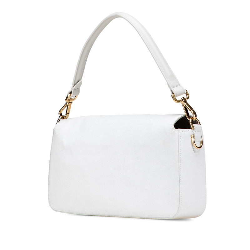 Fendi Mamma Baguette Leather Red Shoulder Bag Leather
