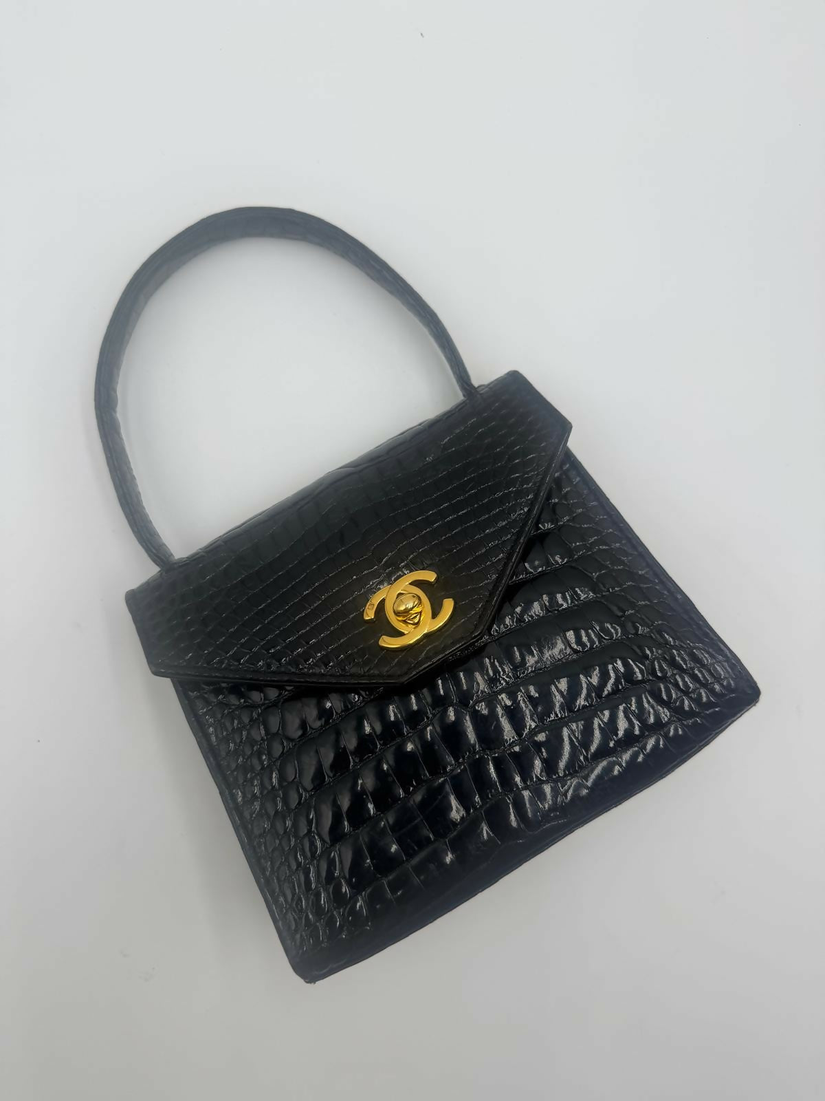Chanel Exotic Crocodile Top Handle Bag