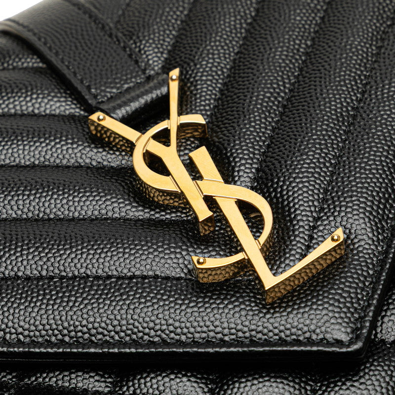 Saint Laurent Envelope Leather 2Way Shoulder Bag